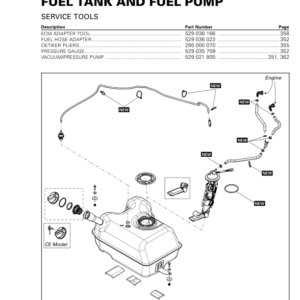 SSV Fuel Tank Fuel Pump (MAVERICK XDS) Shop 03a9MPAAY SM91Y014S02 tmr2015 032 Manual