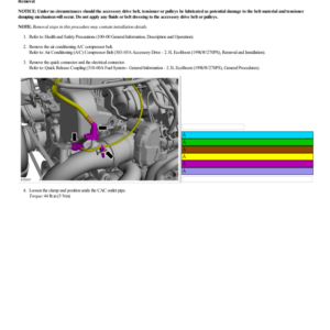 Accessory Drive Belt G2221947 Manual