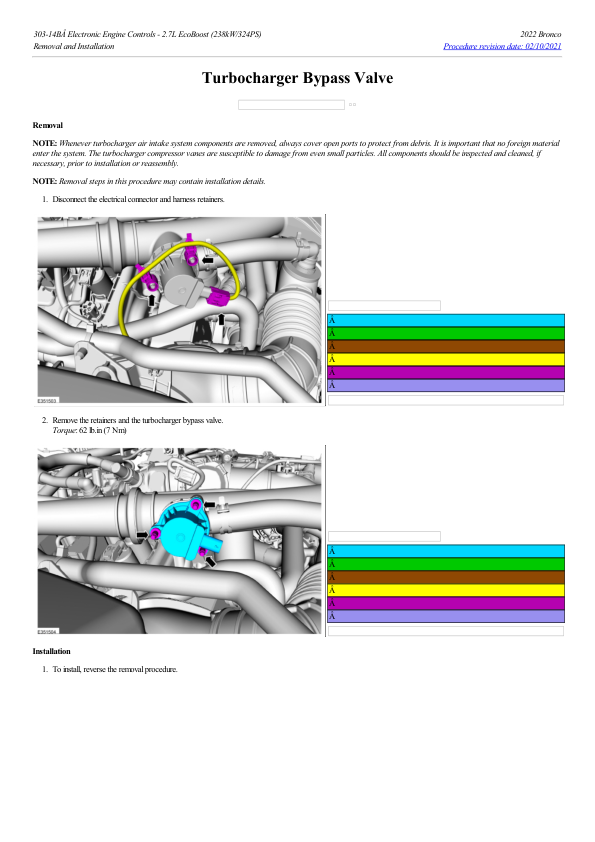 Turbocharger Bypass Valve G2193590 Manual