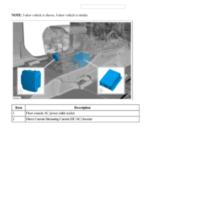 Direct Current Alternating Current (DC AC) Inverter Component Location G2226377 Manual