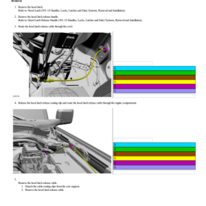 Hood Latch Release Cable G2219419 Manual