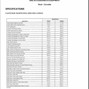 2002 ROOF  Manual