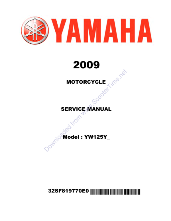 Yamaha YW125 Manual