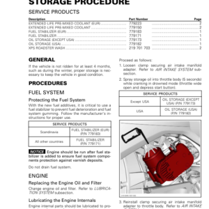 Roadster 2019 Storage Procedure Ryker Shop 219100957 007 Manual