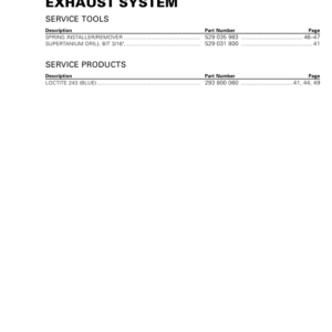 ROADSTER Exhaust System (F3) Shop SM61Y015S01 rmr2015 110 Manual