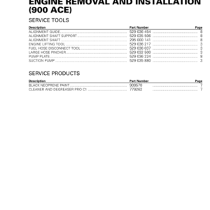 Engine Removal Manual