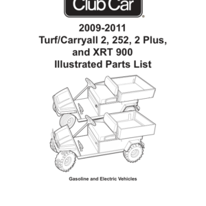 2009-2011 Turf Carryall 2 Parts Catalog Manual