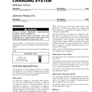 Road 2020 Charging System 219101011 011 Manual