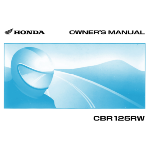 cbr 125rw 2007 pdf Manual