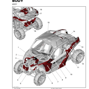 SSV 2018 Body (MAVERICK X3 X rc) Shop Supp 219100903 017 Manual