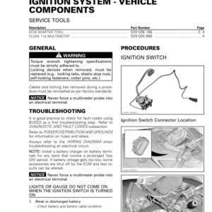 ROAD 2017 F3 Ignition System Vehicle Components rmr2017 009 Manual