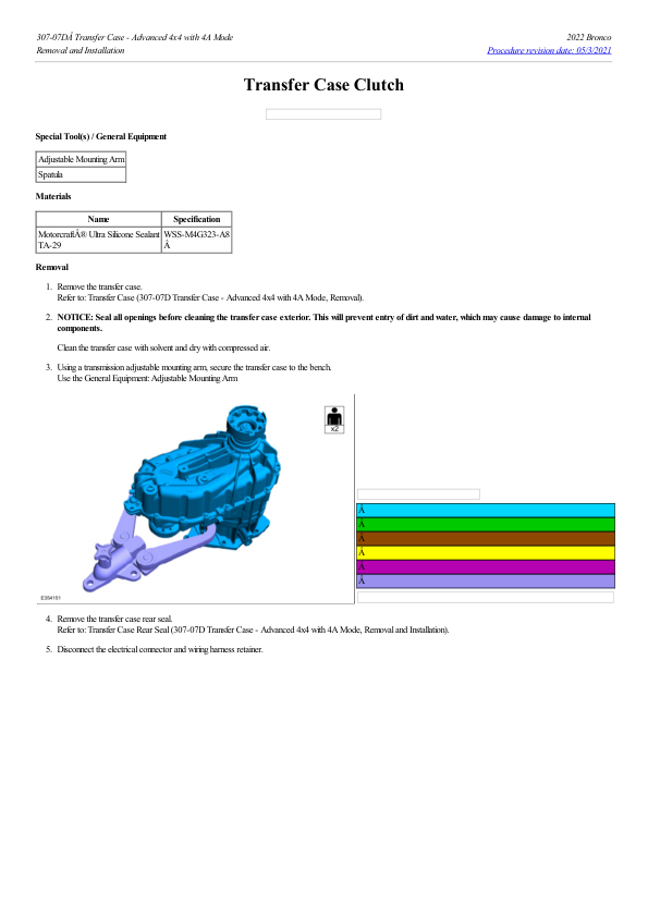 Transfer Case Clutch G2232553 Manual