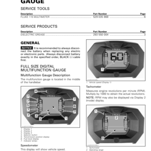 ATV MY18 Gauge 219100885 043 Manual