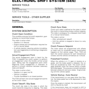 ROADSTER Electronic Shift System (SE6) (RT) Shop 02wZayAAE SM61Y014S10 en Manual