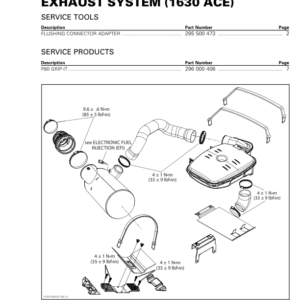 Exhaust System (1630 ACE) 219101005 011 en Manual