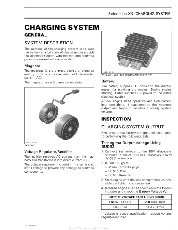 SSV 2019 Charging System Commander Shop Supp 219100965 029 Manual