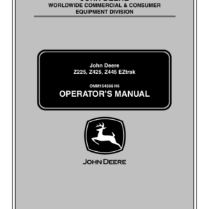 z445 z225OperatorsManual Manual