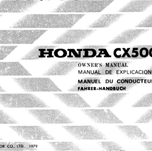 Honda CX500 1979 Manual