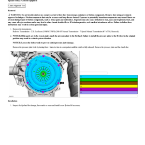 Clutch Disc and Pressure Plate G2200610 Manual