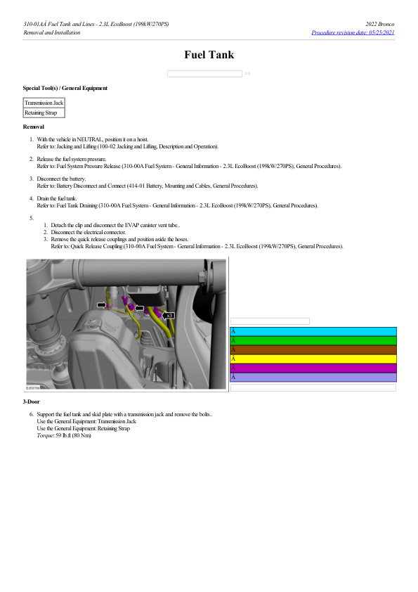 Fuel Tank G2224194 Manual