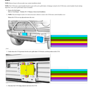 Cruise Control Module (CCM) G2220412 Manual