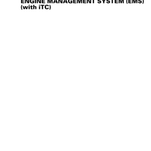 ATV 2019 Engine Management System (EMS) (with iTC) Outlander Shop Supp 219100951 010 Manual