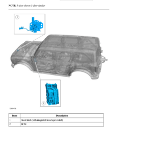 Perimeter Anti Theft Alarm Component Location G2237271 Manual