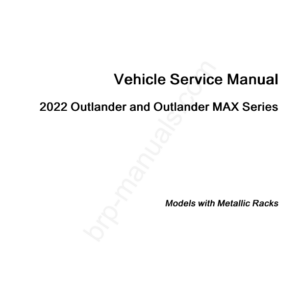 ATV 2022 OUTLANDER SERIES (Metalic racks) Shop Manual