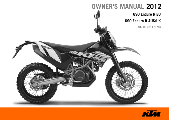 2012 KTM 690 Enduro Manual