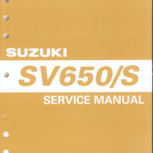 Suzuki sv650 Manual