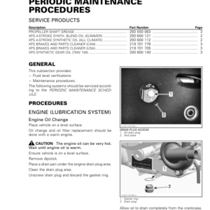 SSV S01 SS03 Periodic Maintenance Procedures Shop Commander Version 9BB tmr2014 007 Manual