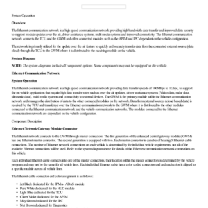 Ethernet Module Communications Network System Operation and Component Description G2217586 Manual