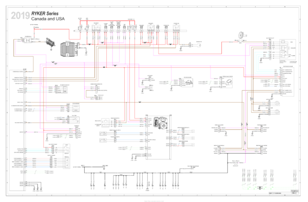 ROADSTER 2019 RYKER (Canada and USA) Wiring Diagram 219100957 WD61Y019 en Manual