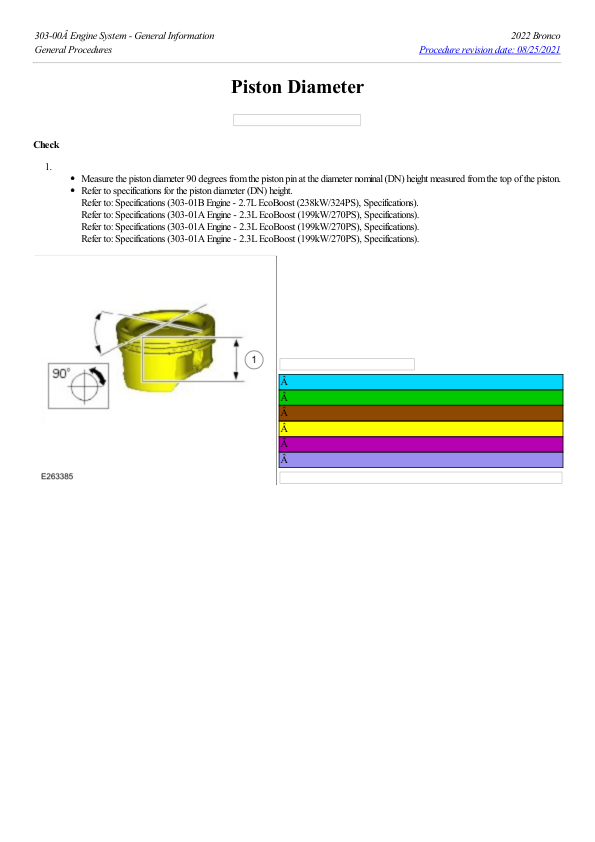 Piston Diameter G2241527 Manual