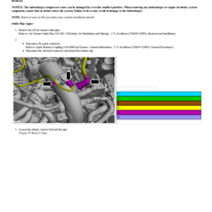Charge Air Cooler (CAC) Outlet Pipe G2252358 Manual