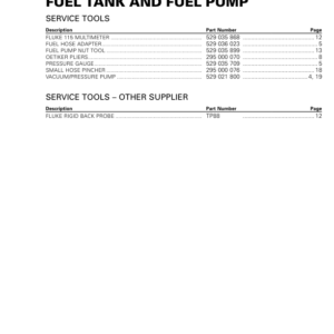 ATV Fuel Tank and Fuel Pump (Outlander) Shop supplement vmr2016 131 Manual