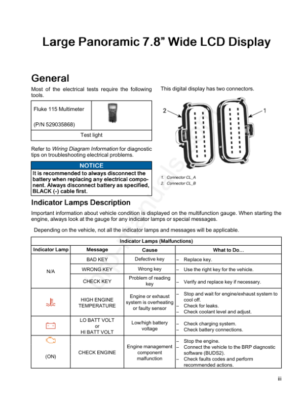 Large Panoramic Wide LCD Display Manual