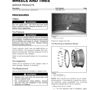 SSV 2017 Wheels and tires (Maverick X3) Shop tmr2017 041 Manual