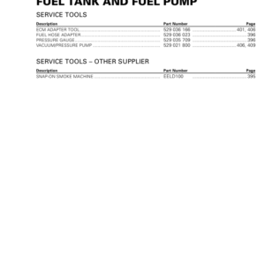 ROADSTER Fuel Tank and Fuel Pump (F3) Shop SM61Y015S02 rmr2015 127 Manual