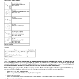 Engine Front Cover G2186881 Manual