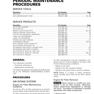 ATV Periodic Maintenance Procedure (Outlander L Xmr Outlander X mr) Shop supplement vmr2016 306 Manual