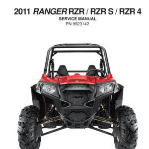 2011 Polaris Ranger RZR S Manual