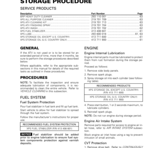 ATV 2015 OUTLANDER 6X6 (Storage Procedure) Shop 04cF9eAAE SM51Y015S00 vmr2015 108 Manual