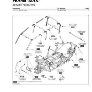 SSV 2019 Frame (MAX) Maverick Trail Shop Supp 219100969 028 Manual