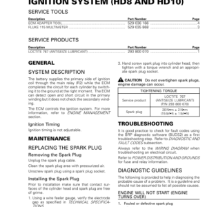 SSV MY20 Ignition System (HD8 and HD10) (Defender suppl.) 219101010 033 en Manual