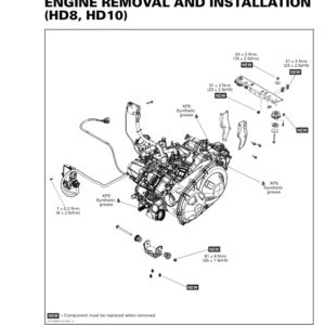 SSV 2019 Engine Removal and Installation (HD8, HD10) 219100967 012 Manual