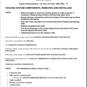 Cooling System Mechanical Manual