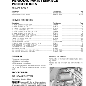 SSV 2019 Periodic Maintenance Procedures Shop Supp 219100971 007 Manual