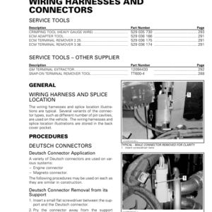 SSV S05 SS02 Wiring Harness and Connectors Shop Commander Version 9BA tmr2013 030 Manual