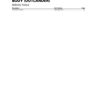 ATV S07 SS08 Body (Outlander) Shop OUT REN Version 5AA vmr2013 045 Manual